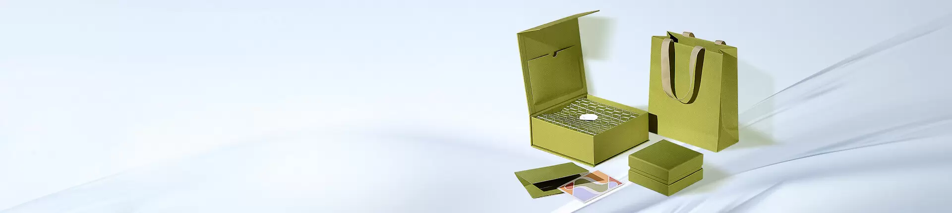 Sample kit for checking custom candle gift box paperboard finishes and liner options